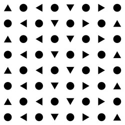 triangle and circle abstract background seamless vector image