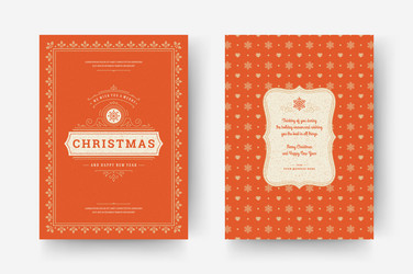 Christmas greeting card design template vector