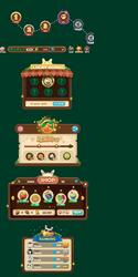 complete set of level button game ui pop-up icon vector image