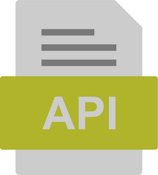 api file document icon vector image