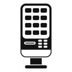 self ordering interactive kiosk with blank screen vector image