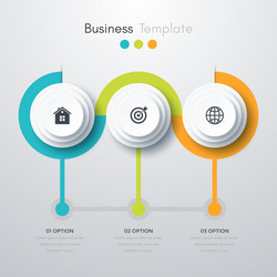 infographics three options vector