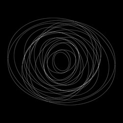 abstract random circles geometric circular element vector image
