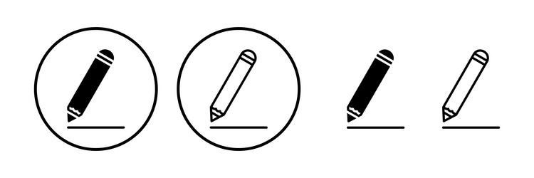 Edit icon document sign and symbol pencil Vector Image
