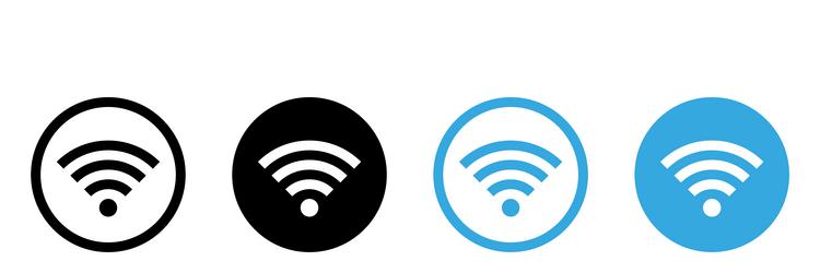 wireless and wifi icon signal symbol for internet vector image