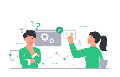 problem solving concept vector image