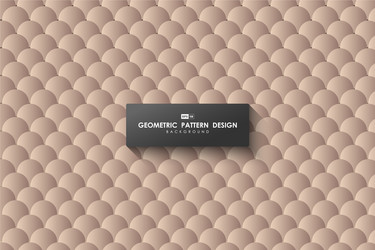 abstract brown circle pattern tech design vector image