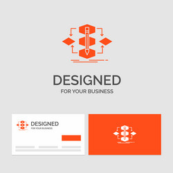 business logo template for algorithm design vector image