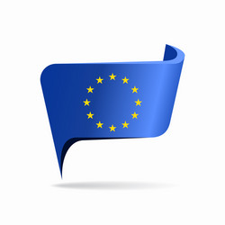 EU Flag Pointer Layout vector image