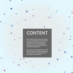 lines connecting creative grid points on surface vector image