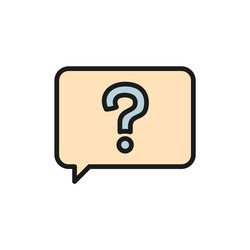 message with question sign frequently asked vector image