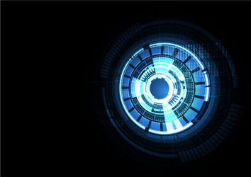 technological intelligent interface connection vector image