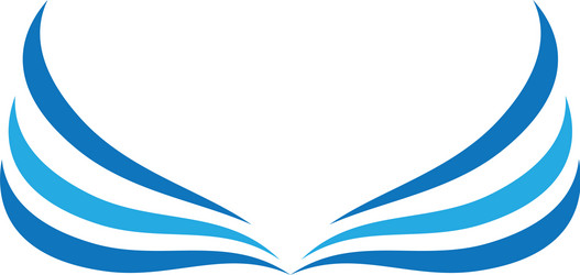 Wing fly abstract logo Royalty Free Vector Image