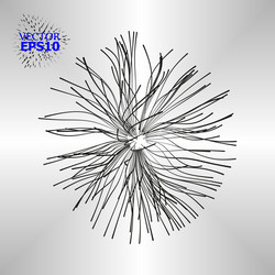 array with dynamic particles 3d futuristic vector image