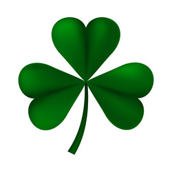 Four-leaf shamrock clover Royalty Free Vector Image