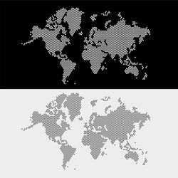 Abstract world map with dots gradient from Vector Image