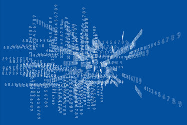abstract background consisting of numbers vector image