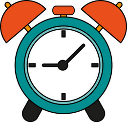 analog alarm clock icon image vector image