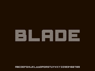 font alphabet script typeface handcrafted vector image
