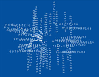 abstract background consisting of numbers vector image