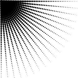 diminishing halftone dots vector