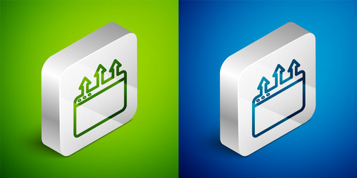 isometric line browser window icon isolated vector image