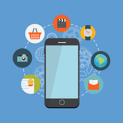 seo optimizationweb analytics flat concept vector image