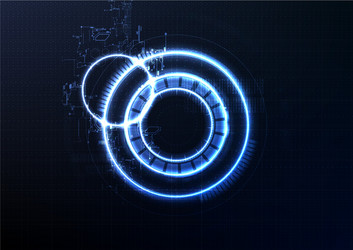 technological intelligent interface encryption vector image