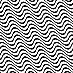 angular abstract monochrome seamless wave pattern vector image