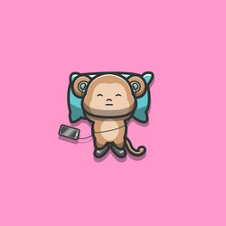 Cartoon Monkey Sleeping Vector Images (over 170) Cartoon Monkey Sleeping Vector Images (over 170)