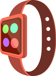 Kids smartwatch icon cartoon style vector