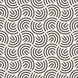 Symmetric Round Line Pattern vector image