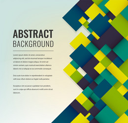 abstract background with colorful squares vector image
