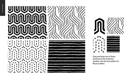 Abstract Pattern Collection - Geometric Lines vector image