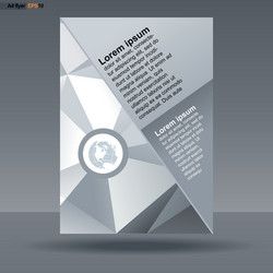 abstract print a4 design with triangles for flyers vector image