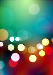 bokeh lights on colorful background vector image