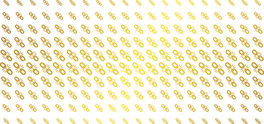 break chain link gold halftone array vector image