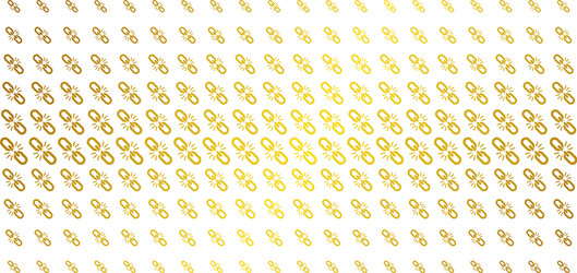 Break chain link gold halftone array vector