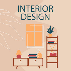 Hand drawn interior design infographic Royalty Free Vector