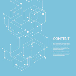 Abstract Connection Network vector image