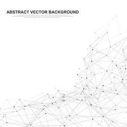 abstract plexus background with connected lines vector image