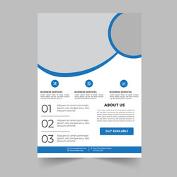 Corporate business brochure flyer template vector