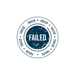 failed round grunge stamp stock vector