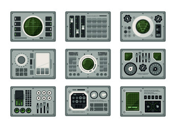 Digital Control Dashboard Interface vector image