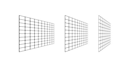 flat grid surface set rectangle vertical plane vector image