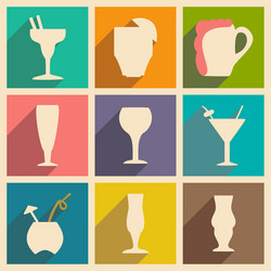 flat with shadow concept and mobile application vector image