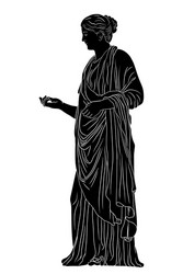 Greek women vector