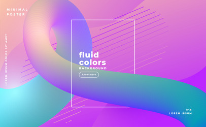 modern fluid color loop background vector image