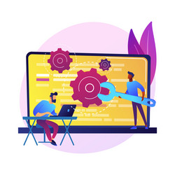 custom style script concept metaphor vector image