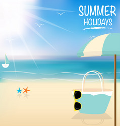 Summer holiday background vector